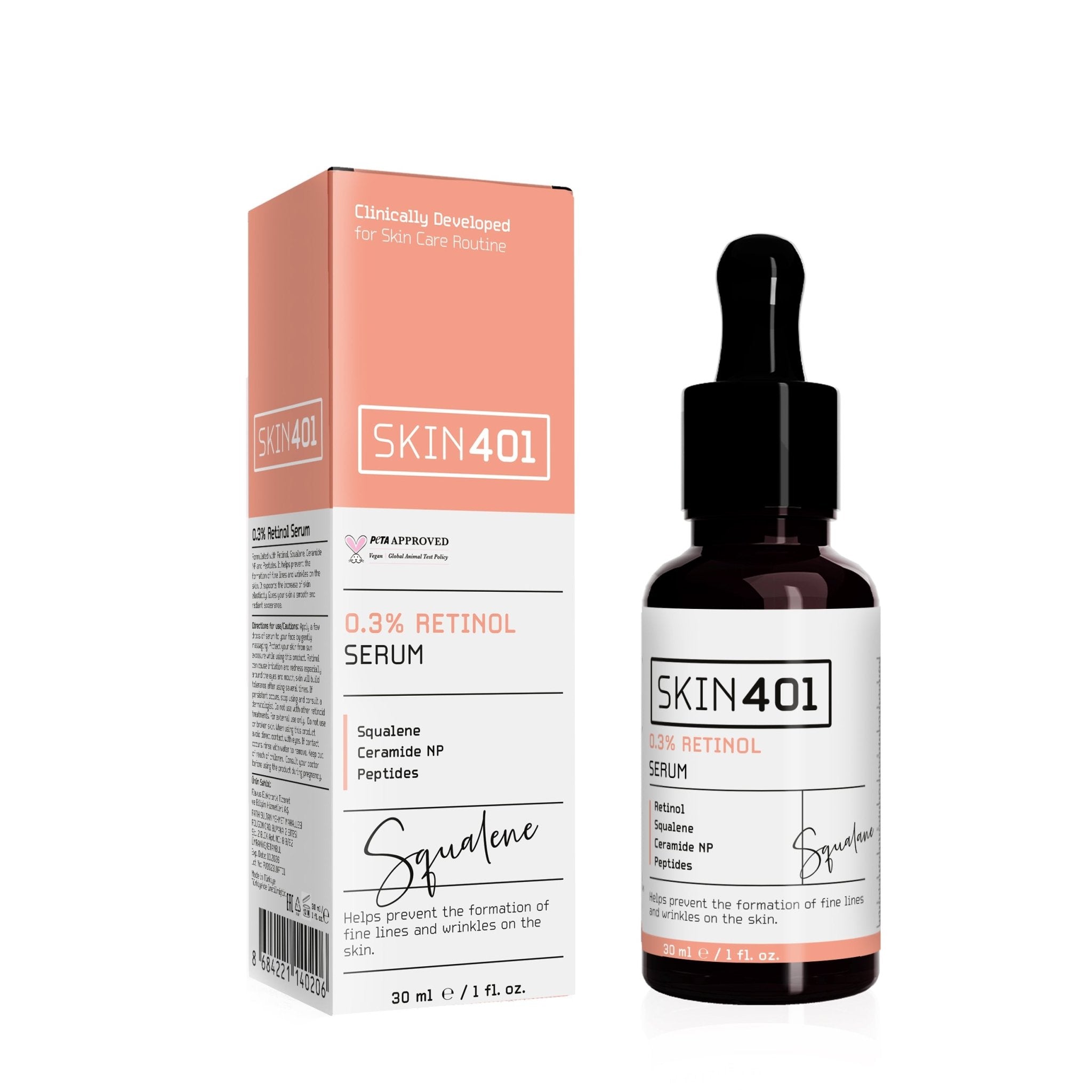 Skin401 0.3% Retinol Firm & Renew Serum 30 ml - Flavuscom