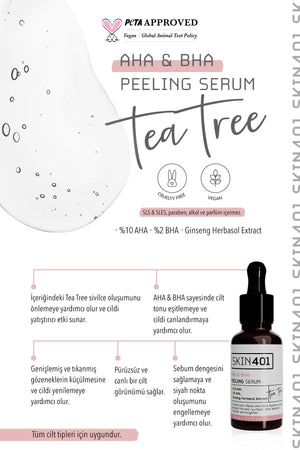 Skin401 10% AHA & 2 % BHA Peeling Serum 30 ml - Flavuscom