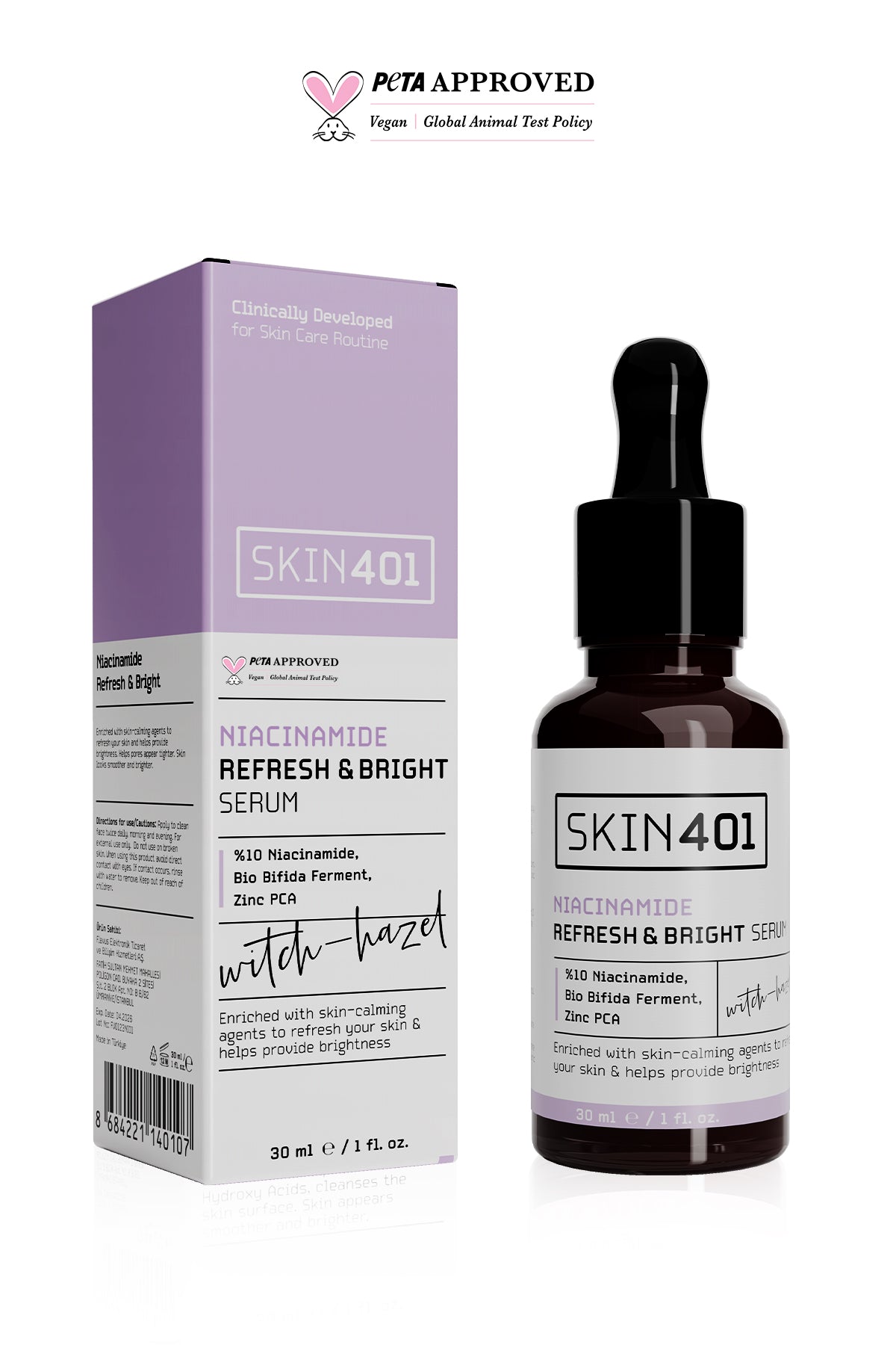 Skin401 10% Niacinamide Refresh & Bright Serum 30 ml - Flavuscom