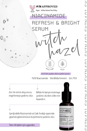 Skin401 10% Niacinamide Refresh & Bright Serum 30 ml - Flavuscom