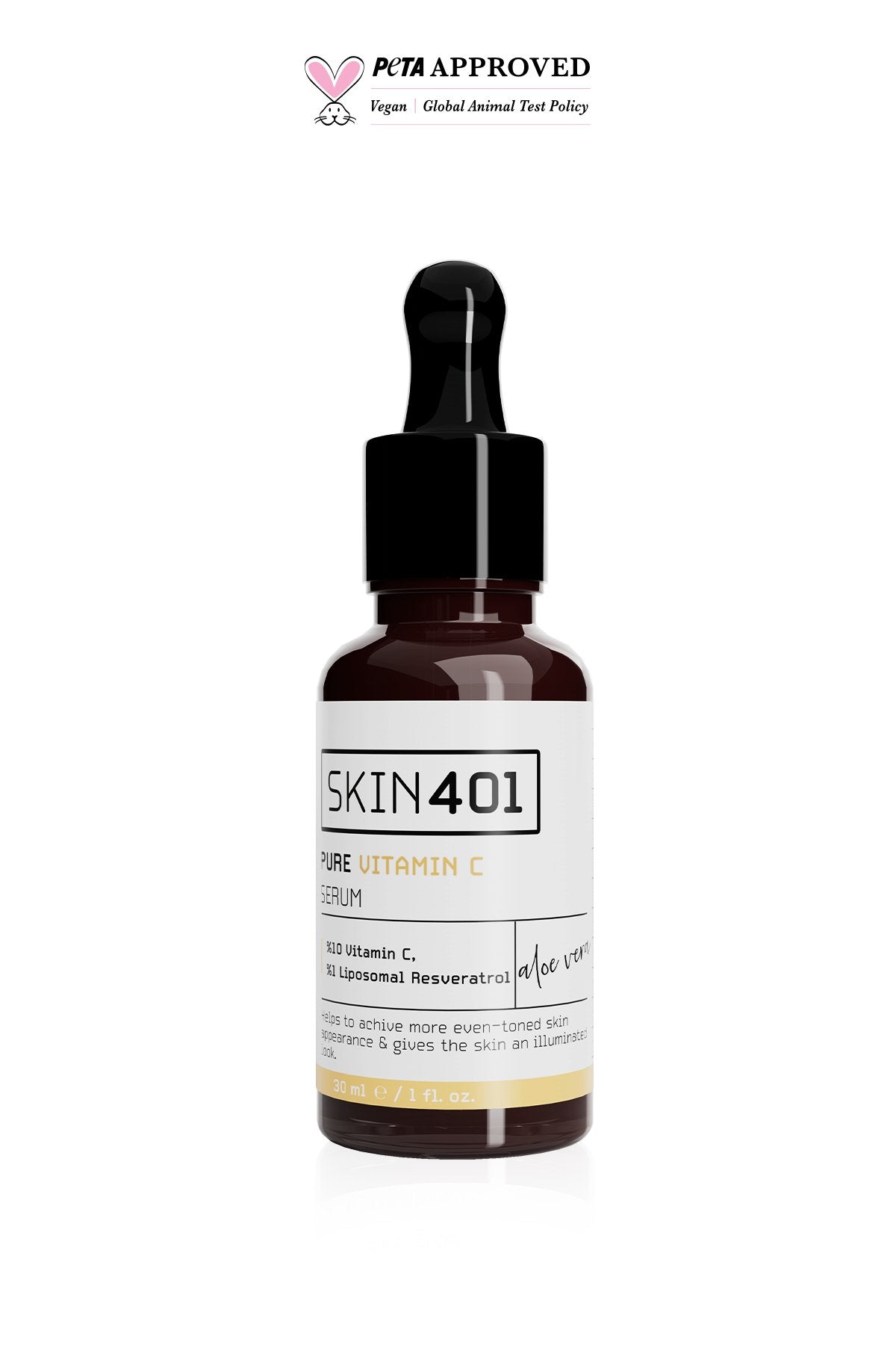 Skin401 10% Pure Vitamin C Serum 30 ml - Flavuscom