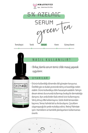 Skin401 5% Azelaic Acid Sooth & Blemish Relief Serum 30 ml - Flavuscom