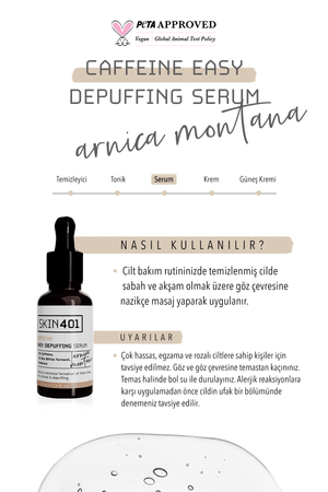 Skin401 5% Caffein Easy Depuffing Serum 30 ml - Flavuscom