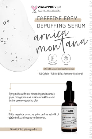 Skin401 5% Caffein Easy Depuffing Serum 30 ml - Flavuscom