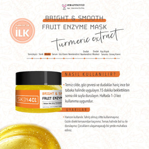 Skin401 Bright & Smooth Fruit Enzyme Mask 100ml - Flavuscom