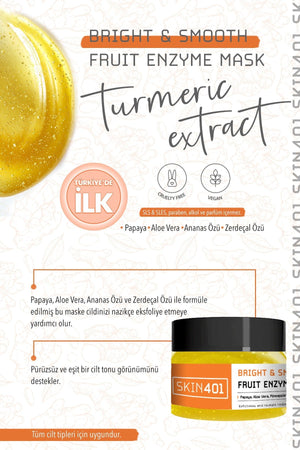 Skin401 Bright & Smooth Fruit Enzyme Mask 100ml - Flavuscom