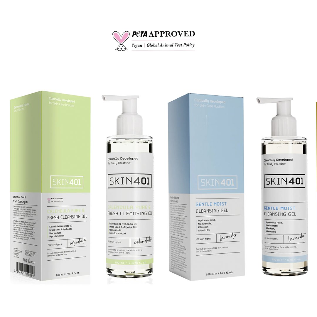 Skin401 Çift Aşamalı Temizlik Seti Tüm Cilt Tipleri - Flavuscom