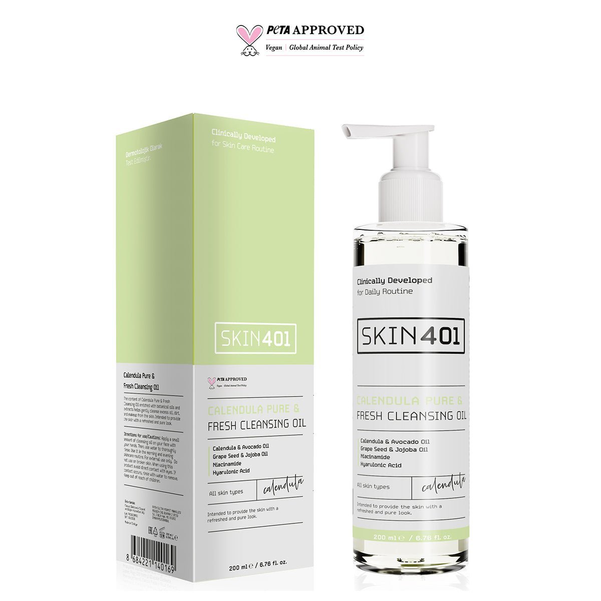 Skin401 Çift Aşamalı Temizlik Seti Tüm Cilt Tipleri - Flavuscom