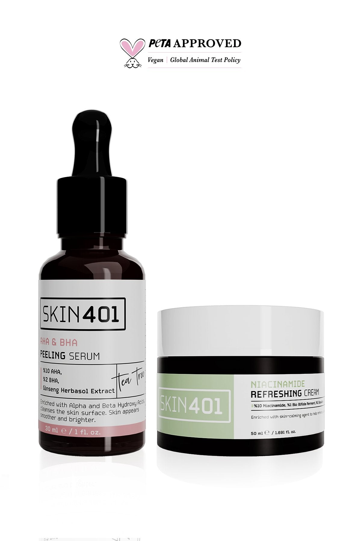 Skin401 Cilt Renk Tonu Eşitlemeye Yardımcı ve Nemlendirici Bakım Rutini - Flavuscom