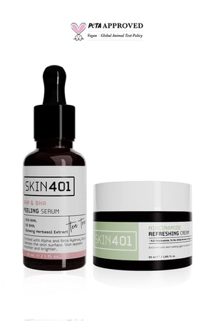 Skin401 Cilt Renk Tonu Eşitlemeye Yardımcı ve Nemlendirici Bakım Rutini - Flavuscom