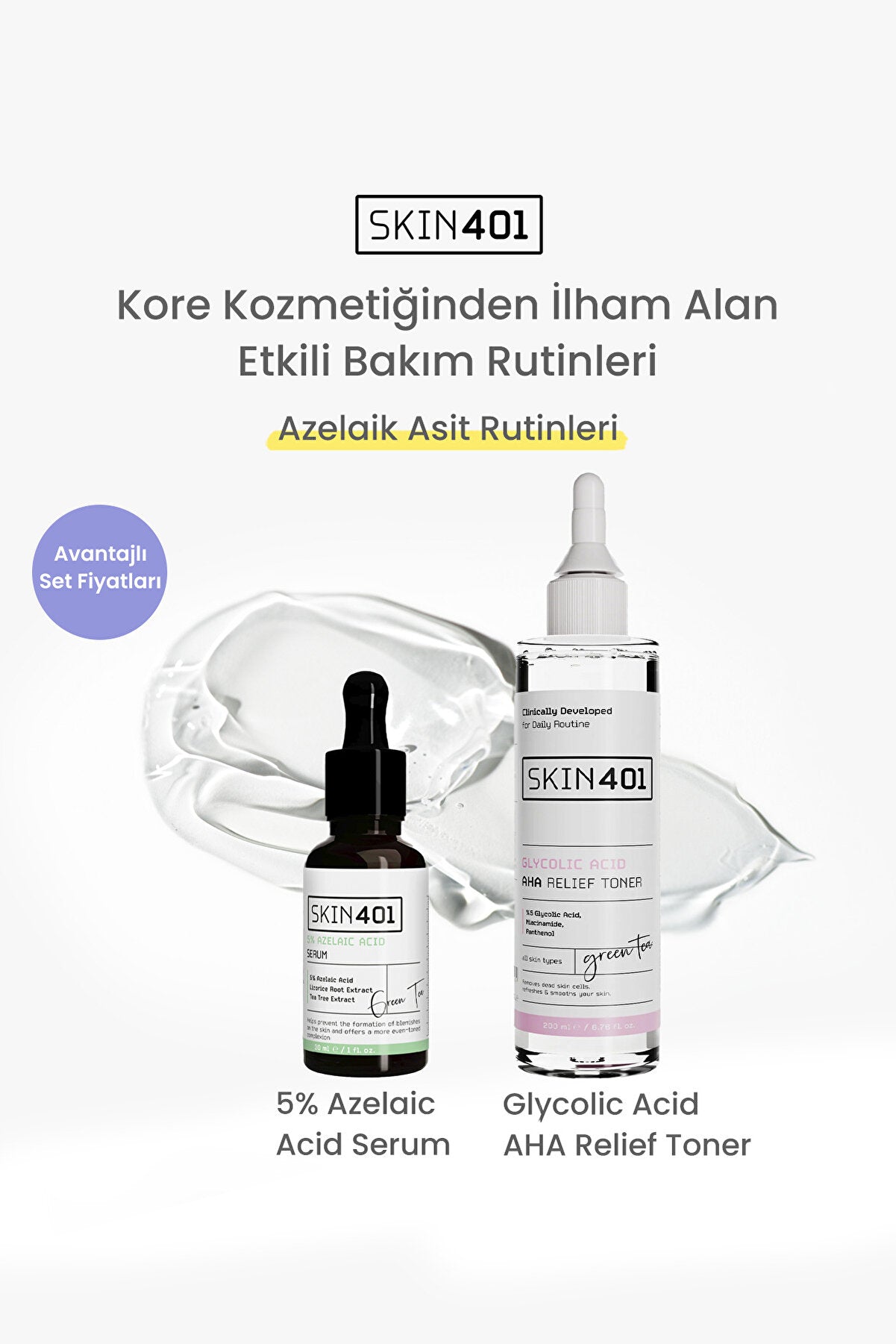 Skin401 Gözenek Karşıtı ve Arındırıcı Bakım Seti - Flavuscom