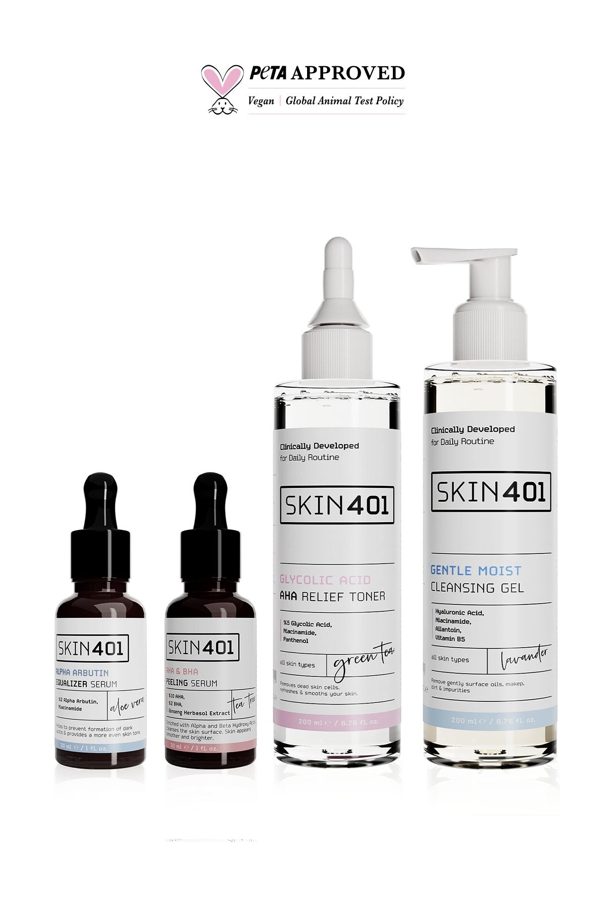 Skin401 Koyu Leke ve Siyah Nokta Tam Koruma Rutini (Tüm Cilt Tipleri) - Flavuscom