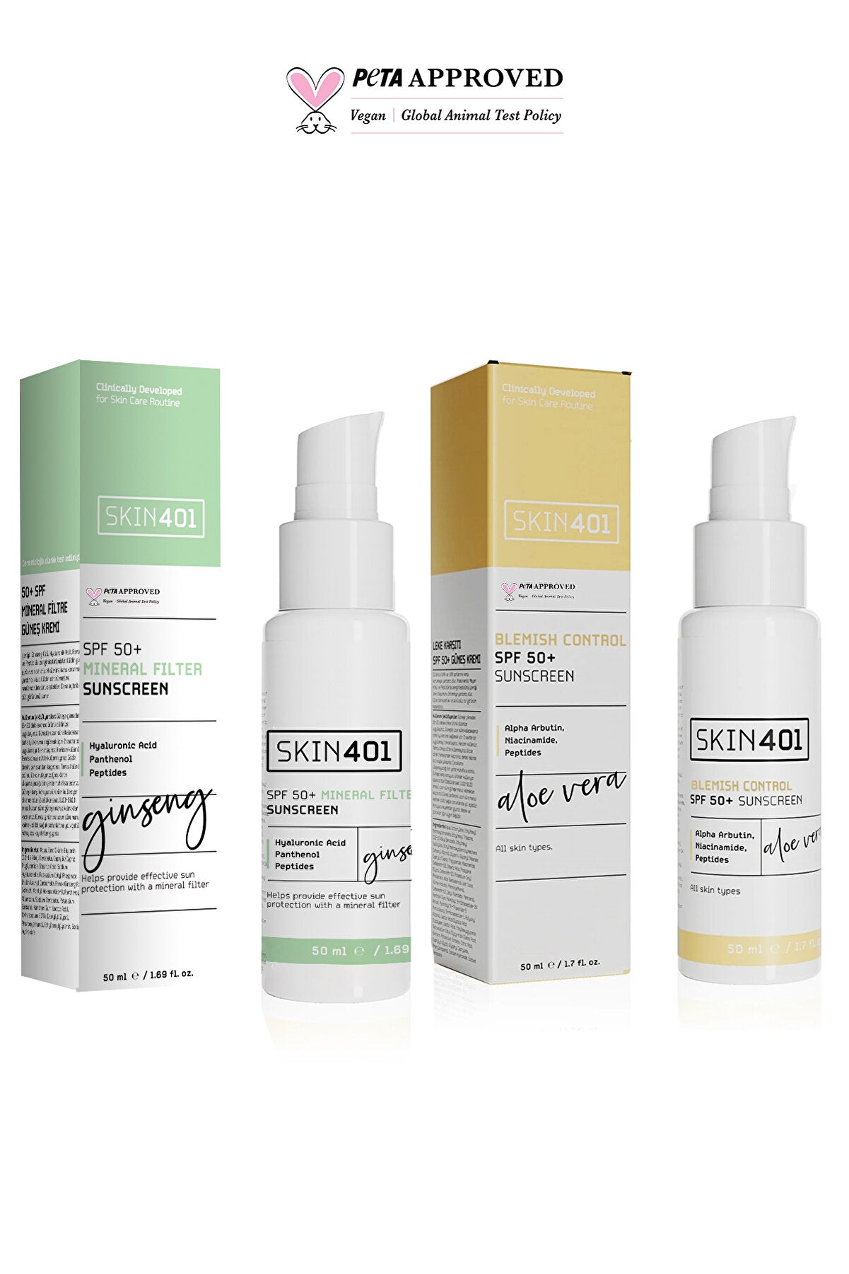 Skin401 Mineral Filtre Ve Leke Karşıtı Güneş Kremi Seti - Flavuscom