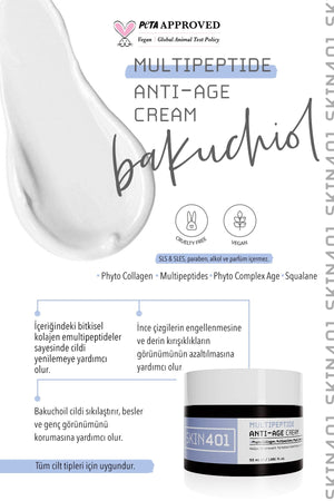 Skin401 Multipeptide Bakuchiol Anti-age Cream 50 ml - Flavuscom