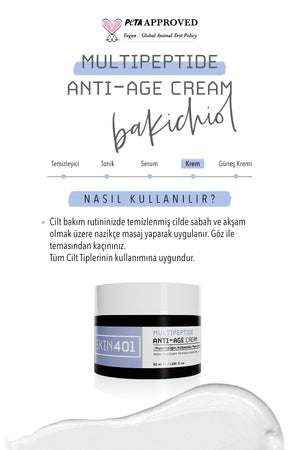 Skin401 Multipeptide Bakuchiol Anti-age Cream 50 ml - Flavuscom