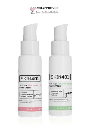 Skin401 Renk Eşitleyici ve Mineral Filtreli Güneş Kremi Seti - Flavuscom