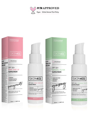 Skin401 Renk Eşitleyici ve Mineral Filtreli Güneş Kremi Seti - Flavuscom