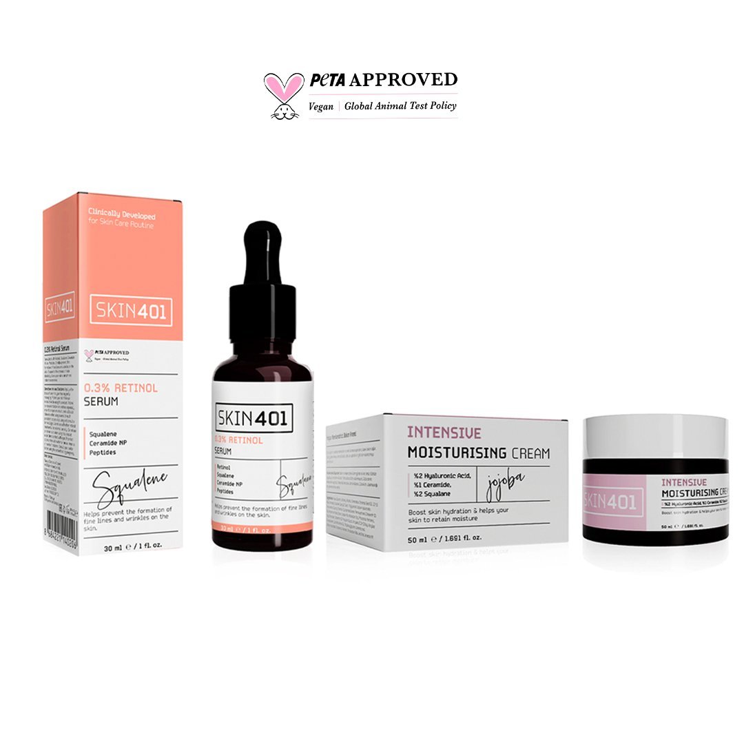 Skin401 Retinol ve Yoğun Nemlendirici Bakım Rutini - Flavuscom