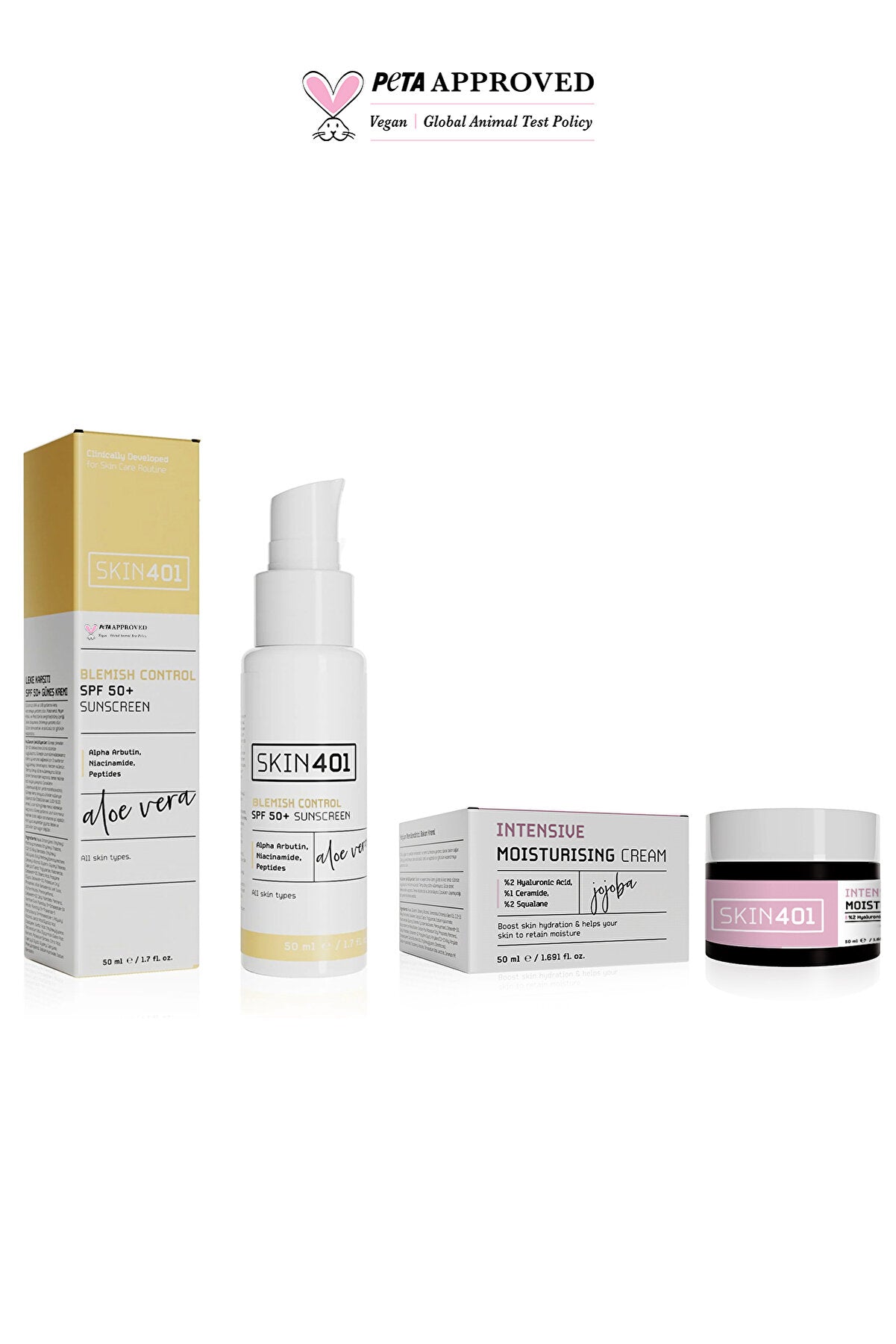 Skin401 Yoğun Nemlendirici Ve Güneş Kremi Seti - Flavuscom