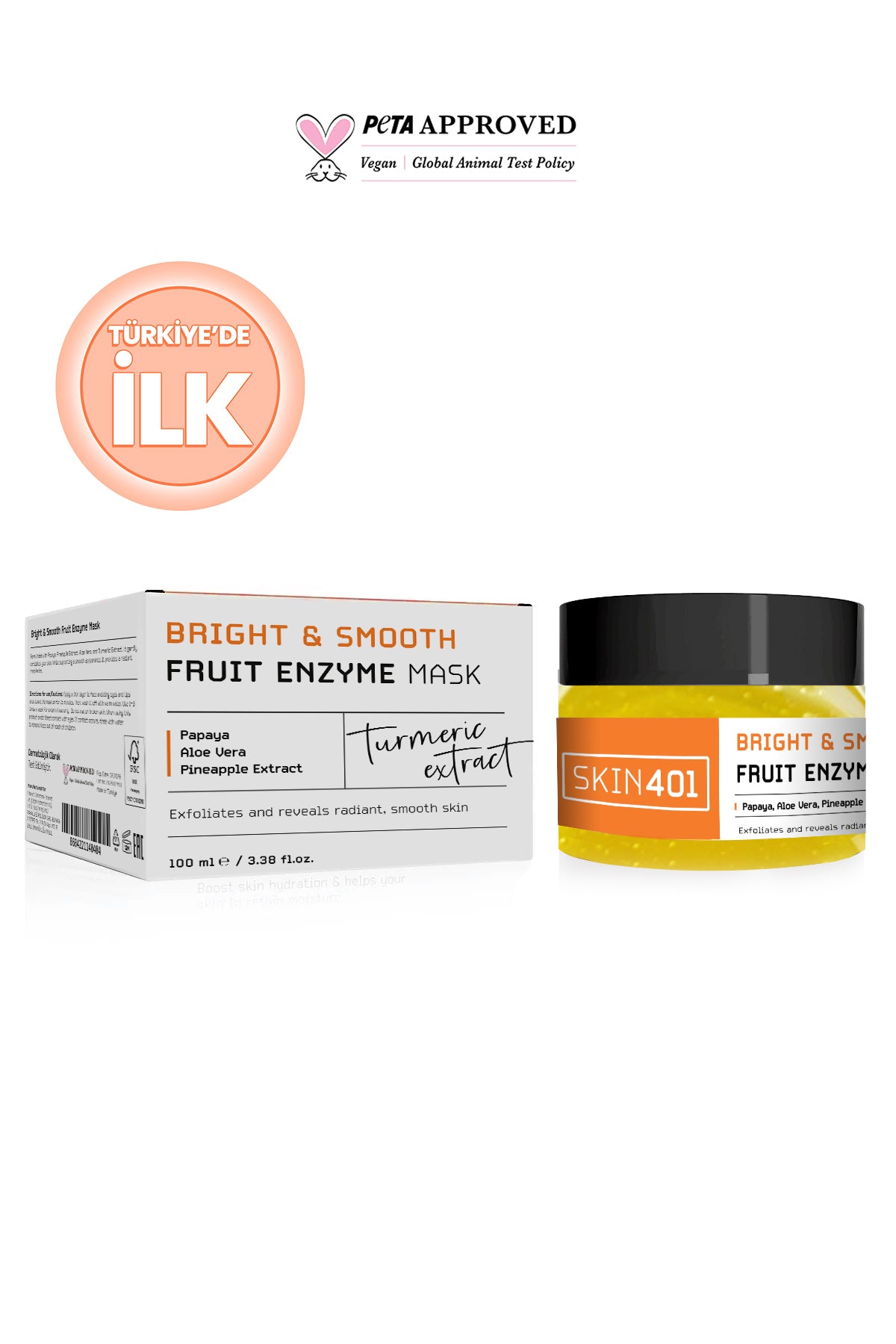 Skin401 Bright & Smooth Fruit Enzyme Mask 100ml