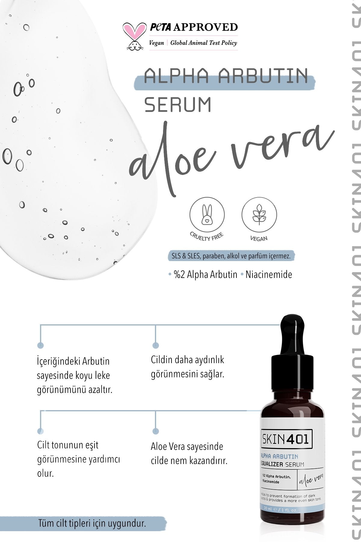 Skin401 2% Alpha Arbutin Equalizer Serum 30 ml - Flavuscom
