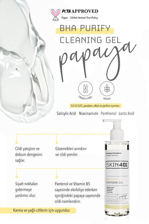Skin401 BHA Purify Cleansing Gel 200 ml - Flavuscom