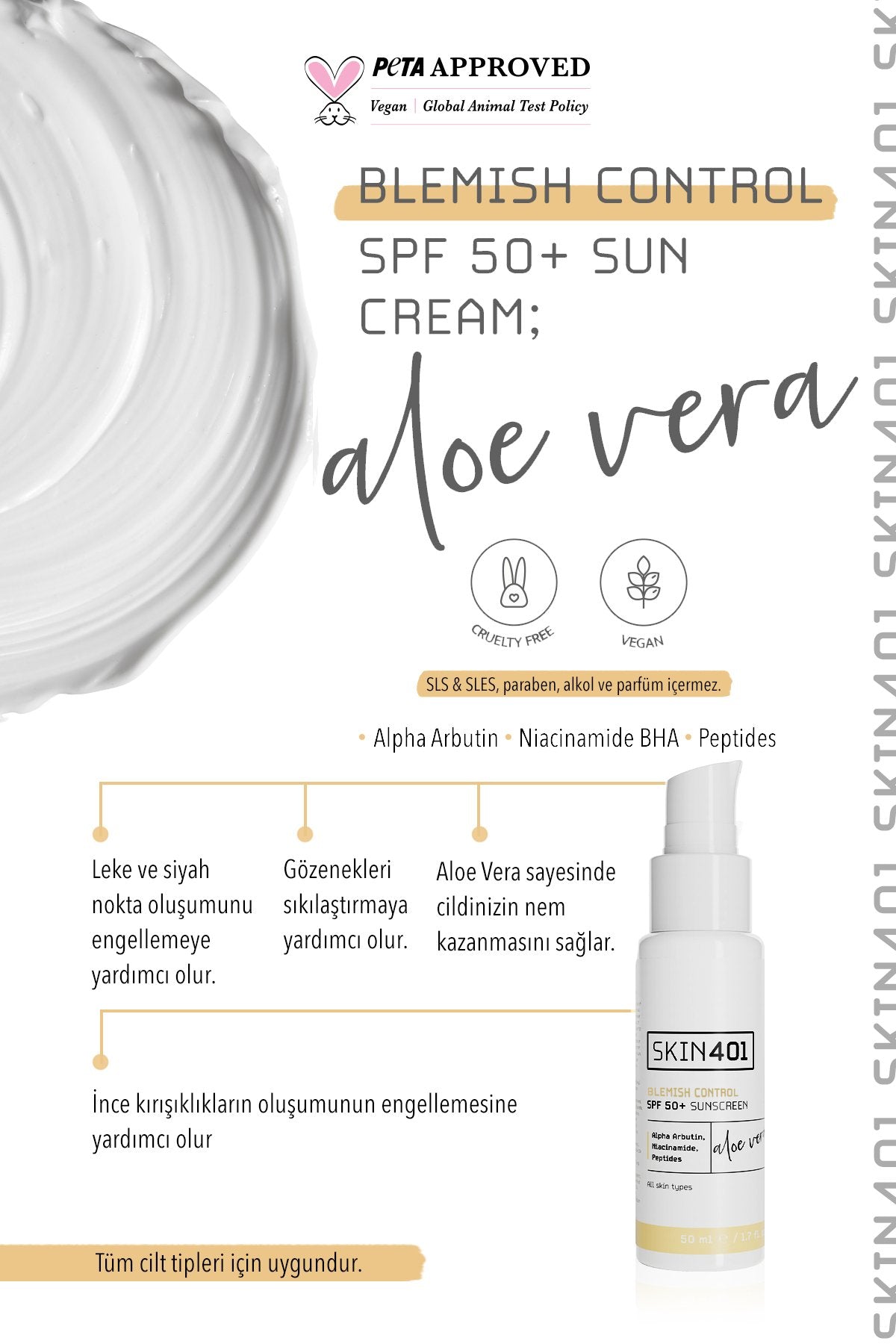 Skin401 Blemish Control SPF+50 Sunscreen 50 ml - Flavuscom
