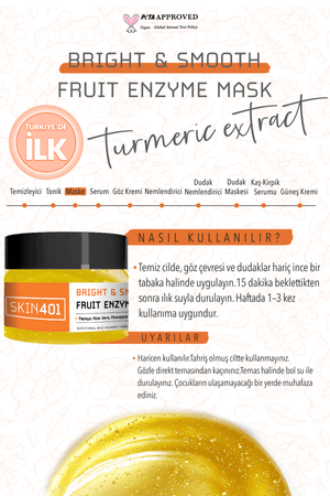 Skin401 Bright & Smooth Fruit Enzyme Mask 100ml - Flavuscom