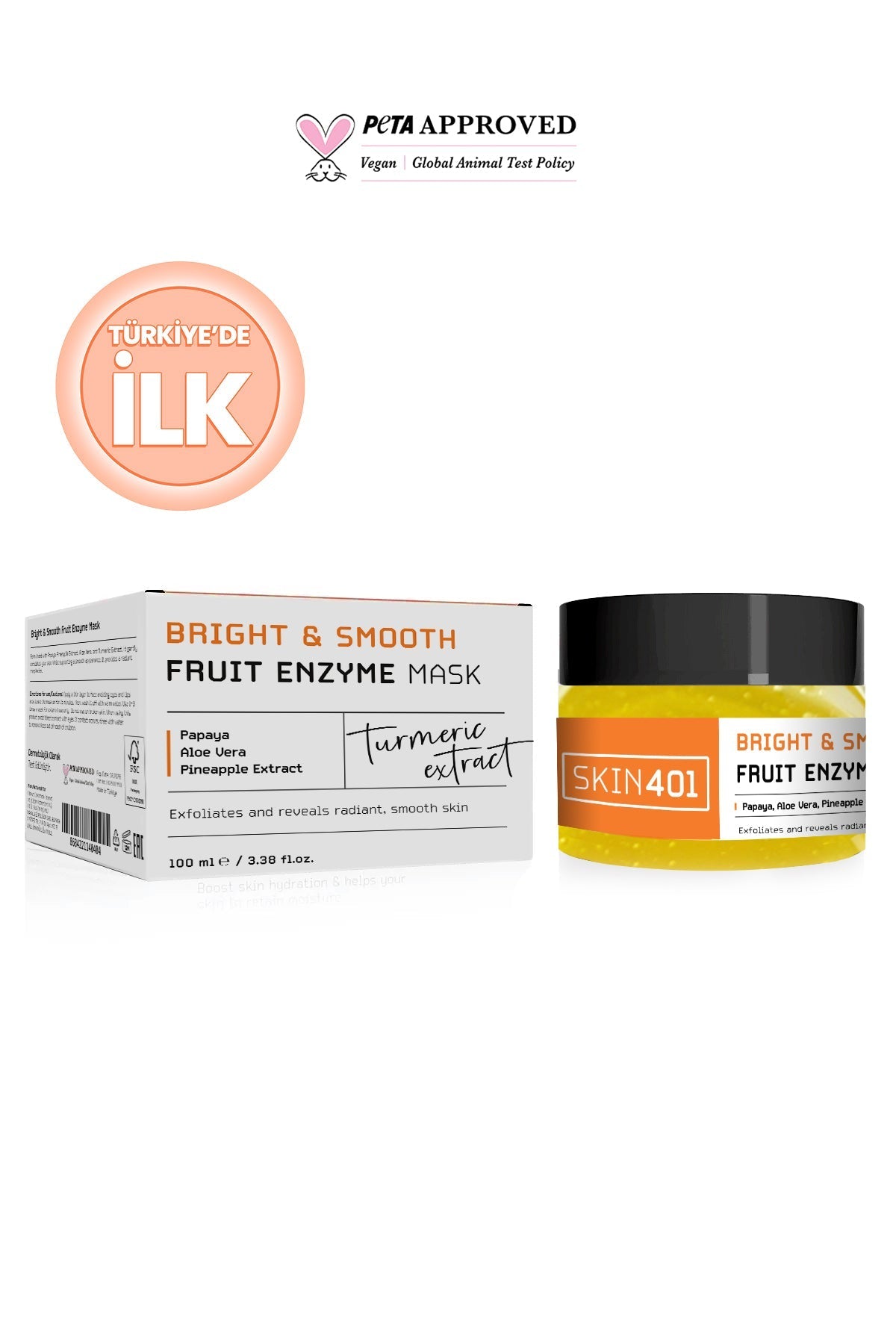 Skin401 Bright & Smooth Fruit Enzyme Mask 100ml - Flavuscom
