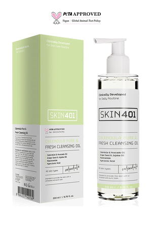Skin401 Calendula Pure & Fresh Cleansing Oil 200 ml - Flavuscom