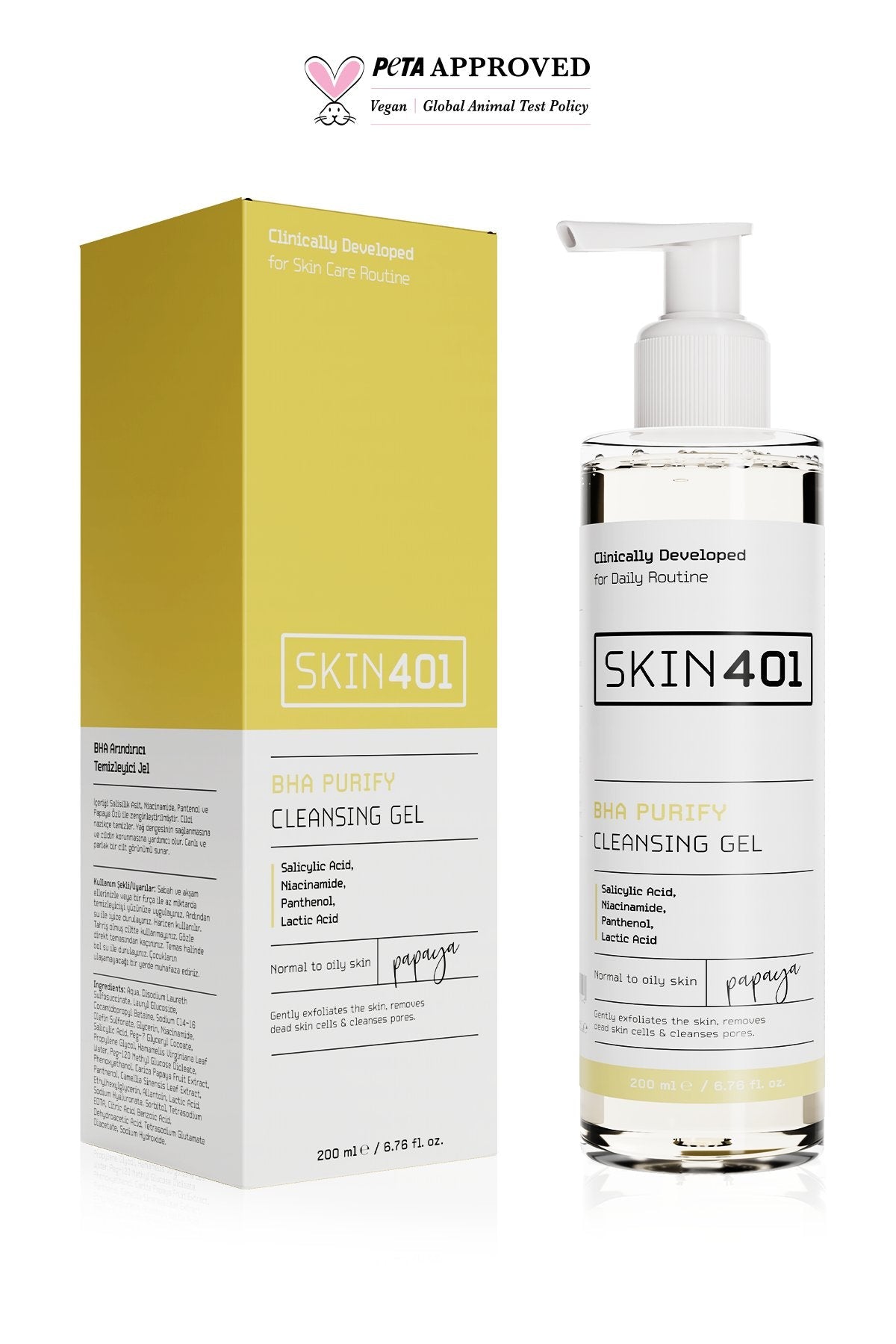 Skin401 Çift Aşamalı Temizlik Seti Karma ve Yağlı Ciltler - Flavuscom