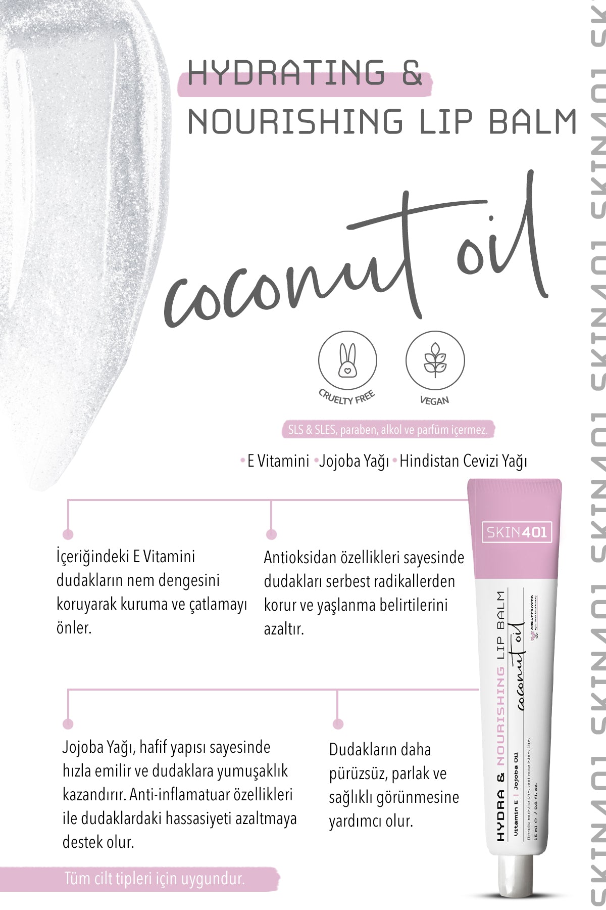 Skin401 Hydrating & Nourishing Lip Balm 15ml - Flavuscom