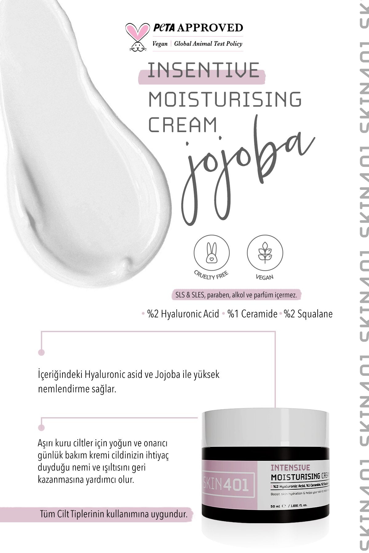 Skin401 Intensive Moisturising Cream 50 ml - Flavuscom