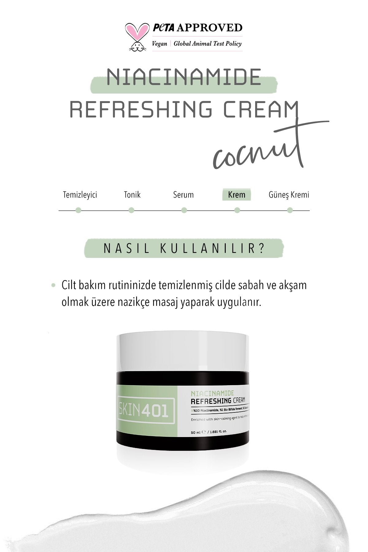 Skin401 Niacinamide Refreshing Cream 50 ml - Flavuscom
