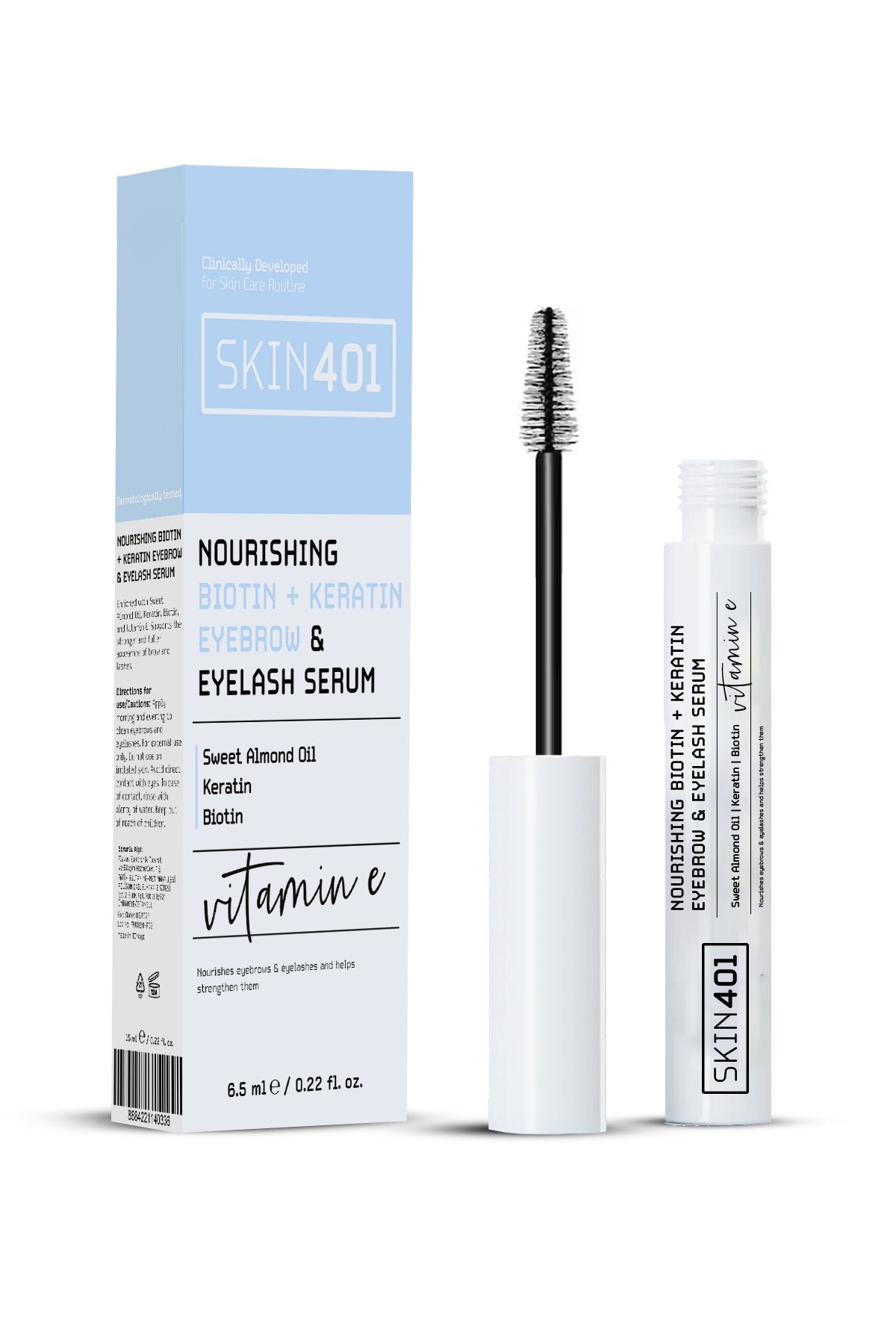 Skin401 Nourishing Biotin+Creatine Eyebrow & Eyelash Serum 6.5ml - Flavuscom