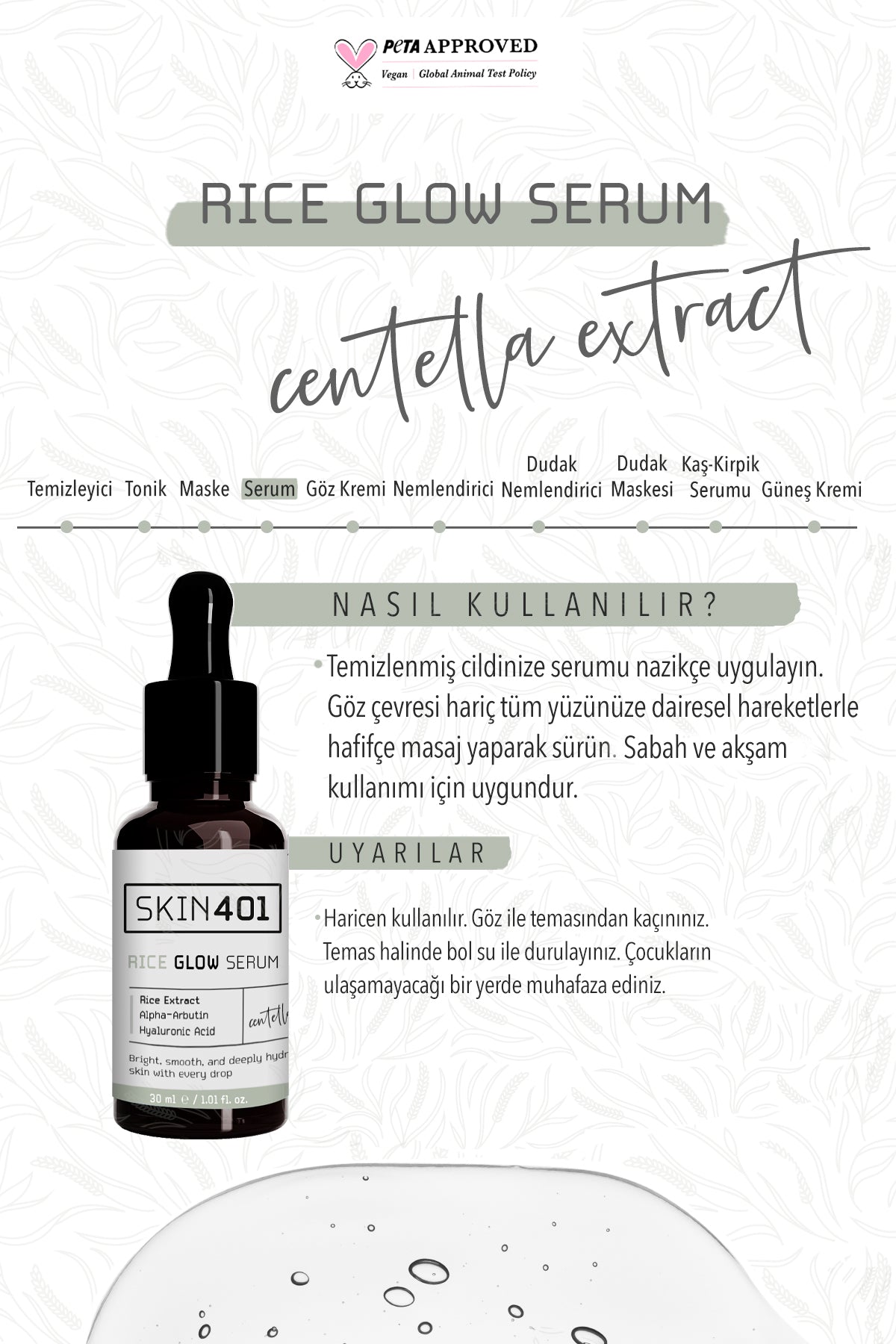 SKIN401 Rice Glow Serum 30ml