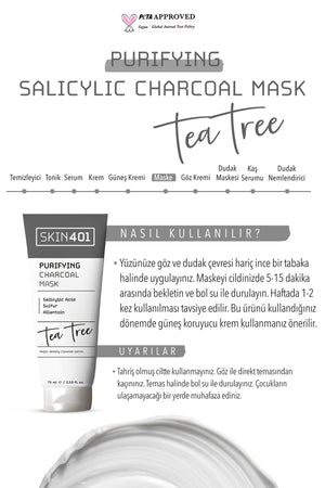 Skin401 Purifying Salicylic Charchoal Mask 75ml - Flavuscom