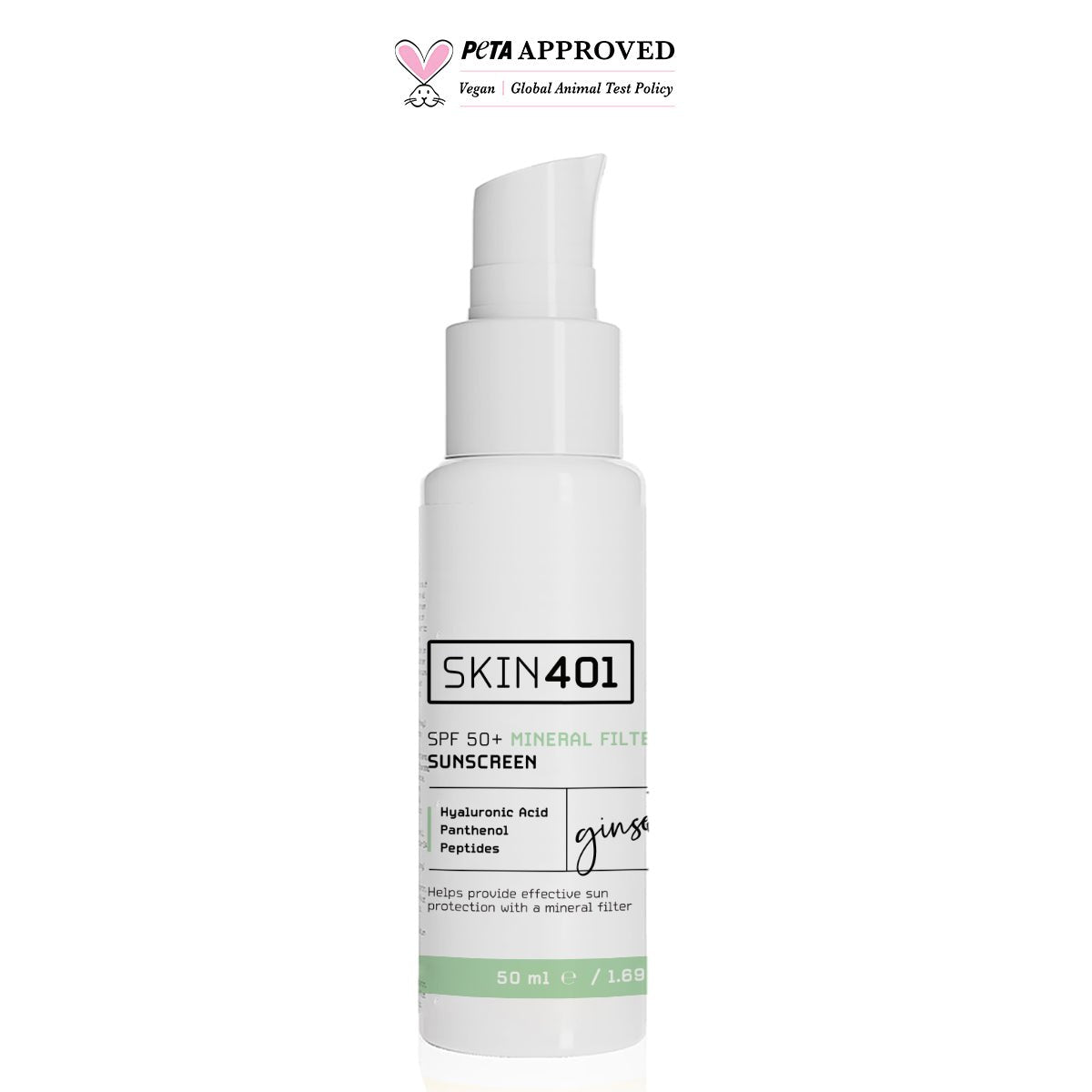 Skin401 SPF 50+ Mineral Filter Sunscreen Mineral Filtre Güneş Kremi 50 ml - Flavuscom